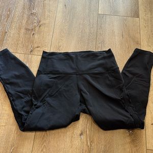 Lululemon Black Side Mesh Leggings Size 10